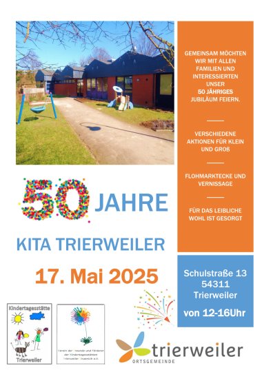 Einladung - 50 Jahre Kita Trierweiler